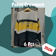 Dijual Paket Usaha Crewneck Thrift 6 Pcs Murah