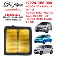 HONDA ENGINE AIR FILTER HONDA CITY TMO , HONDA JAZZ TFO PENAPIS UDARA ENJIN 17220-RB6-A00 / 17220-RB