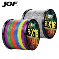 JOF 300M X16 Durable 100% PE Braided Fishing Line Super Strong Multicolor Lure Wire