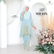 KURUNG SHERIN Raya 2024 Baju Kurung Moden Muslimah BF Friendly Dengan Kerawang Sulam Tebuk Size S-3XL