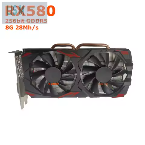 RX580 8GB 2048SP 5 interface standard version high definition game graphics card desktop PUBG displa
