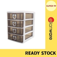 ELIANWARE (4 Tier) (A4 Size) Drawer / Accessories Drawer / Stationery Drawer / Cabinet E-524