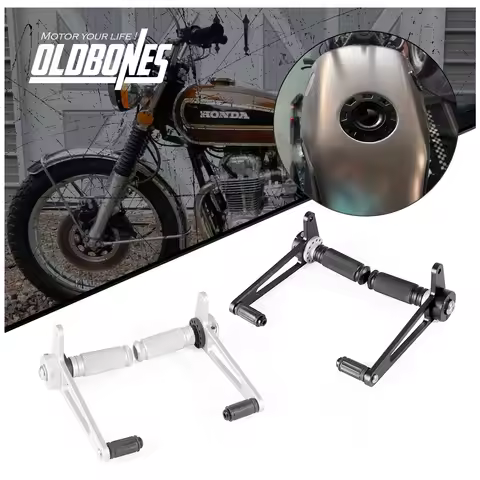 Cafe Racer Alumninum Rear Foot Pegs Footrest Pegs Bobber Motorcycle Accessories For Honda CB 125 450