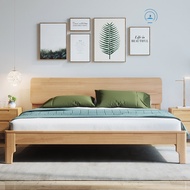 【SG Sellers】Single/Queen/King Bed Frame Solid Wooden Bed Frame Bed Frame With Mattress Storage Bed Frame