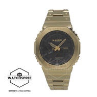 [Watchspree] Casio G-Shock GM-B2100 Lineup Full Metal Case Bluetooth® Tough Solar Gold Ion Plated Stainless Steel Band Watch GMB2100GD-9A GM-B2100GD-9A