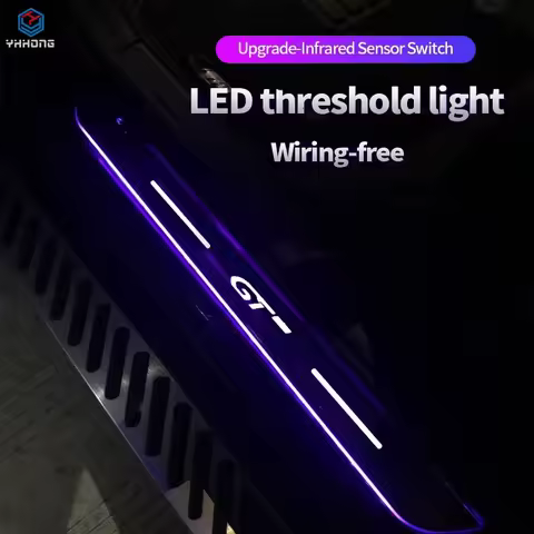 Acrylic USB Power Moving LED Welcome Pedal Car Scuff Plate Pedal Door Sill Pathway Light For Kia KX5