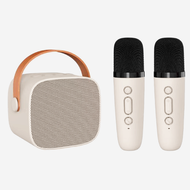 Speaker Karaoke Portabel Bluetooth dengan Mikrofon Wireless dan Lampu RGB - K1/K12/Y1