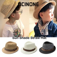 OCINONE Sun Cap, Breathable Straw Straw Fedora Hat, Outdoor Short Brim Trilby Floral Hat Man