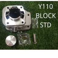 🔥y110 block std 52mm complete piston dan ring yamaha 110 ss