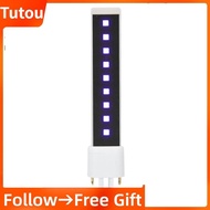 Tutoushop UV Lamp Bulb 365+405nm Double Light Source 9W Nail Gel Curing Dryer Tube