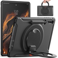360°Rotating and 180°Folding Hand Grip Shockproof Case for Samsung Galaxy Tab S10 Ultra/S9 Ultra/S8 