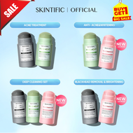 [SET 3] SKINTIFIC Clay Mask Stick kit - Mugwort Acne Facial Alaska Volcano Blackhead Remover Mud Mas