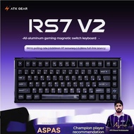 แป้นพิมพ์แนวแกนแม่เหล็กแบบใช้สาย V2 RS7 ATK ที่มีเวลาแฝงต่ำสองโครงสร้างการบรรจุ6ชั้นตัวเครื่องแกนใหม