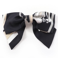 品相極佳的 HERMES Grenelle Ex Libris 髮夾，100%RIBON緞帶髮夾，黑色，帶盒子，意大利製造，女士款。