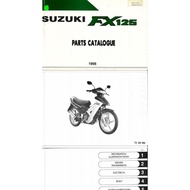 Suzuki FX125 / FX110 Parts Catalogue Manual PDF via Email/whatsapp