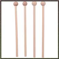 [I O J E] 2 Pair Wood Mallets Percussion Sticks for Energy Chime, Xylophone, Wood Block, Glockenspiel and Bells