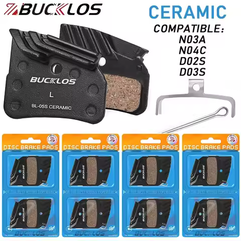 BUCKLOS Bike Hydraulic Brake Pads for N03A N04C N02S N03S Ceramic Bicycle Brakes Pads Heat Dissipati
