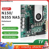 N150 Motherboard 6xSATA3.0 1xSO-DIMM DDR5 4800MHz 10G+2.5G LAN Mini ITX Mainboard