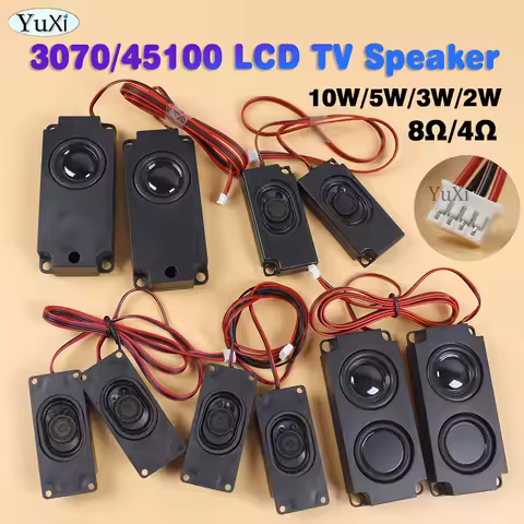 1Pair Audio Portable Speakers For Computer PC Speaker 3070 45100 LCD TV Speakers Rectangle Loudspeak