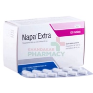 Napa extra  1 box / 100 biji tablets original