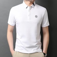 7 Colors Cotton  Shirt Men Embroidery Plain  T Shirt Baju Kolar Lelaki Collar T shirt Men Baju Lelak
