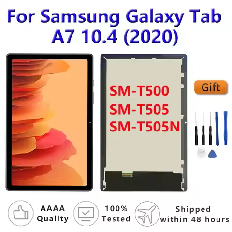 New LCD For Samsung Galaxy Tab A7 10.4 2020 SM-T500 / SM-T505N T505 T500 Display Touch Sensor Glass 
