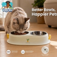 Cactus Raised Cat Dog Food Water Bowl Detachable Stainless Steel Insert Anti Slip Wide Mouth