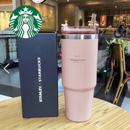 ของแท้ พร้อมส่งในไทย แก้วเก็บความเย็น Starbucks Stanley 30oz สแตนเลส แก้วเก็บความเย็น แก้วน้ำเก็บอุณหภูมิ Car Cup cold glass tumbler
