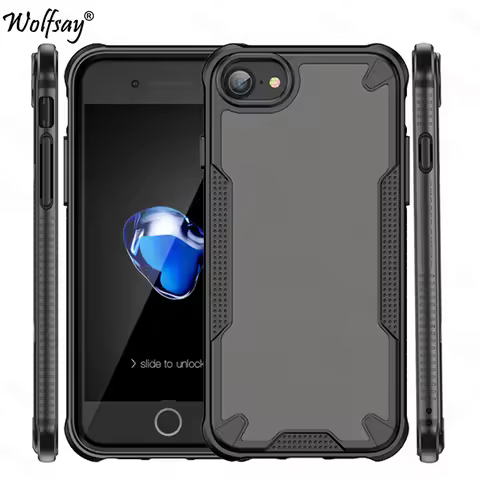 Translucent Matte Armor Case For iPhone SE 2022 Matte Full Back Case iPhone 6 7 8 SE 2022 SE2020 Cov