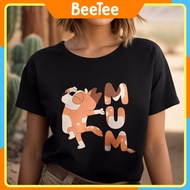 Oversize T-shirt with Bluey Cool Mom Club Bluey Mum 257 print