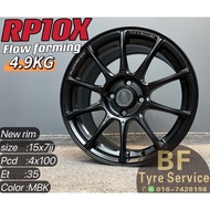 Raxer 🔥Flow Forming 🔥Wheel RP10x 15x7jj 4x100 ET35 Johor baru