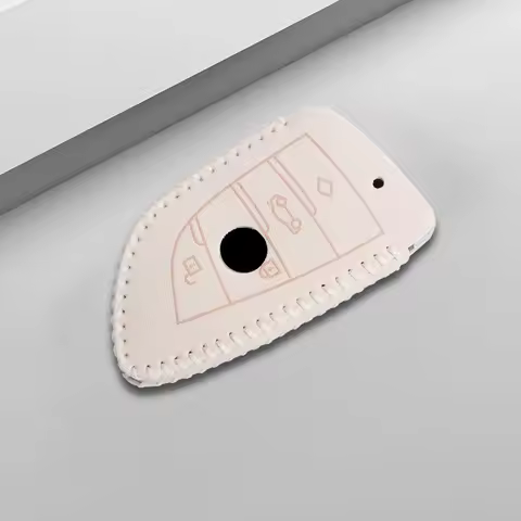 Leather Car Key Case for BMW X1 F48 I3 X5 E87 E90 E61 Series 1 2 3 5 7 X3 X6 X7 F10 F15 F16 F20 F30 