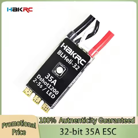 HAKRC 35A BLHeli_32 Dshot1200 2-5S Brushless ESC W/ LED for RC FPV Racing Drone RC Parts
