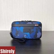 【Shirely.sg】【Ready Stock】TUMI12180ALPHA3 Series Ballistic Nylon Men's Business Travel Style Zipper Portable Clutch