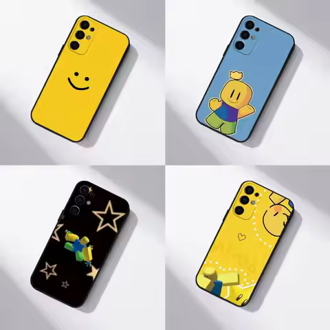 I LOVE Roblox Noob gift Phone Case For Samsung S25,S24,S21,S22,S23,S30,Ultra,S20,Plus,Fe,Soft Silico