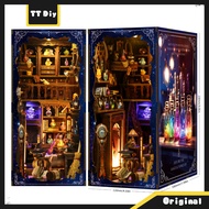 DIY Dollhouse DIY Bookend 3D Wooden Puzzle Creative Puzzle [Magic Pharmacy House]
