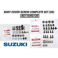 SUZUKI RG110 BODY COVER SCREW COMPETE SET (OE) RG120 RGV RG SPORT COVER SKRU SKREW COMPLETE SET