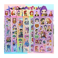 New Cute KPop Demon Hunters Collage Laser Stickers Cartoon DIY Decorative Journals Guka Stickers For
