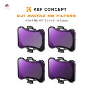 K&F Concept 4-in-1 ND Filters Kit for DJI Avata 2 (ND8 ND16 ND32 ND64) ชุดฟิลเตอร์ลดแสงสำหรับโดรน DJ