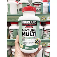 【จัดส่งที่รวดเร็ว】Kirkland Mature Multi Vitamins วิตามินรวมสำหรับอายุ 50 ขึ้นไป 400 Tablets