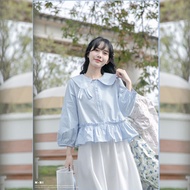 Áo sơ mi bigsize 60kg-100kg dáng babydoll tai thỏ dễ thương