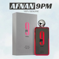 【READY STOCK】AFNAN 9PM REBEL 100ML EDP PERFUME UNISEX FRAGRANCE | 9 PM REBEL EAU DE PARFUM