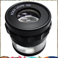 10X Stand Measuring Magnifier Scale Loupe Magnifying Glass 10X with Scaled Magnifier