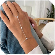 Dainty Star Hand Chain Bracelet Boho Finger Ring Jewelry Gold Bracelets For Women Non Tarnish Bangle