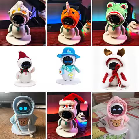 Fit for Eilik Robot Smart AI Tamagotchi Clothing Sweater Hat Scarf Accessory (Only Includes Clothing