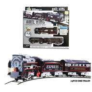 TL02 Mainan Anak Rail King BO - Mainan Anak Gerbong Kereta API Set SNI - Mainan Kereta API Set