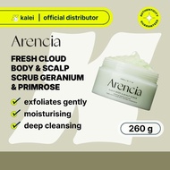 Arencia Fresh Cloud Body & Scalp Scrub Geranium & Primrose 260g