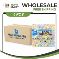 MARKENBURG FLOWER MARSHMALLOWS Candy Toppings Dessert 1KG (5 PCS PER BOX) HSHOP