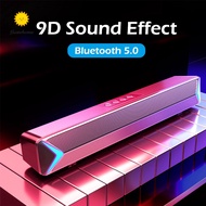 Bluetooth Speaker SoundBar with AUX Cable Support FM Radio Home Theater Surround for PC TV Speaker C
