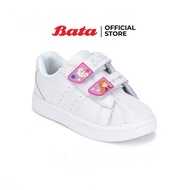 Bata บาจา รองเท้านักเรียนกีฬาพละ สปอร์ต ลายโฟเซ่น วัยอนุบาล สำหรับเด็กผู้หญิง สีขาว รหัส 3411199 UK: